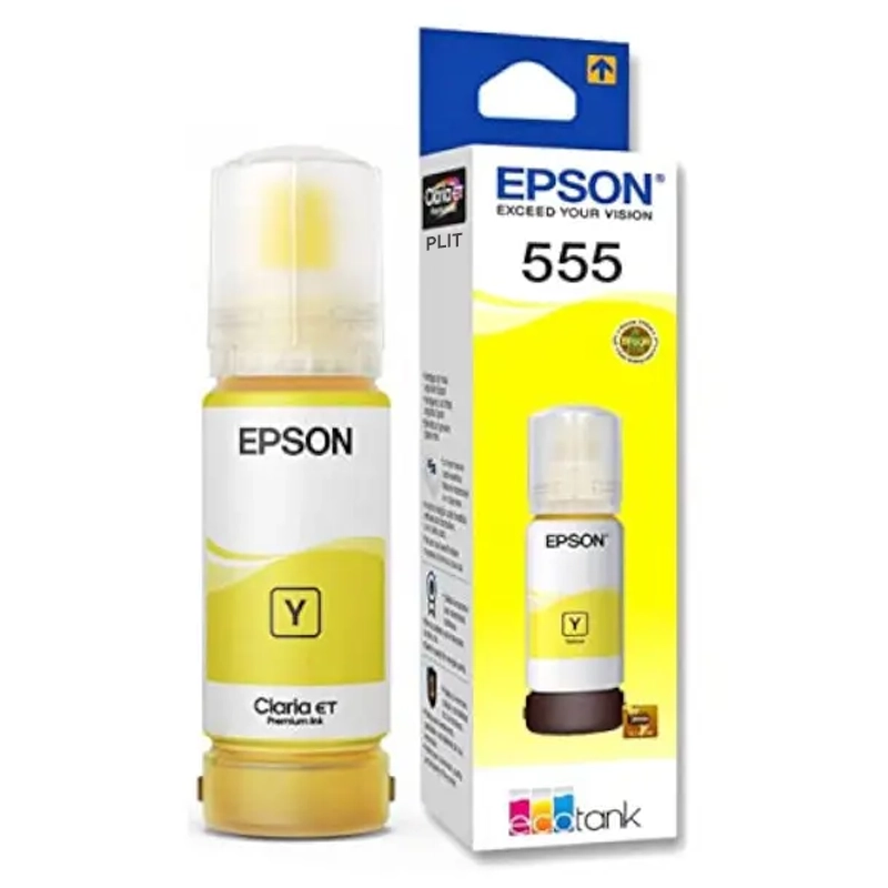  Botella de Tinta Amarilla Fotográfica Epson T555 para Impresora L8180