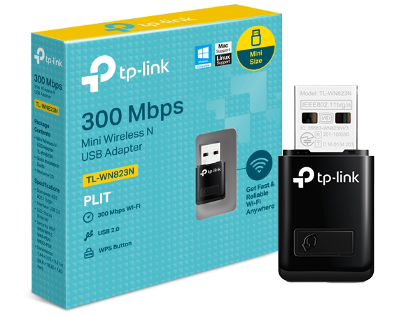 Mini Adaptador USB Wireless 300 Mbps Tp-Link TL-WN823N