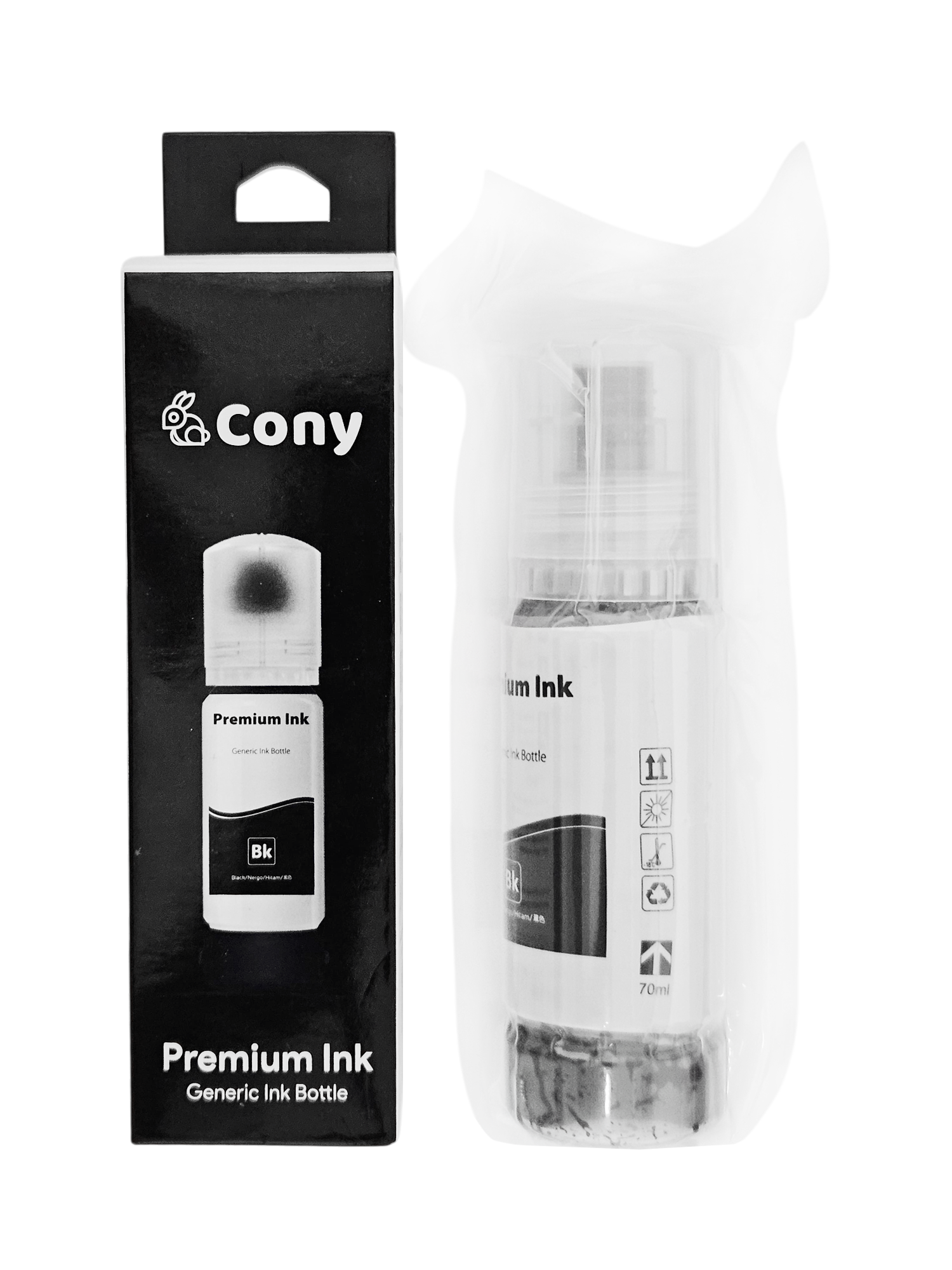Tinta Cony T534 Negra para Impresoras Epson, 70ml