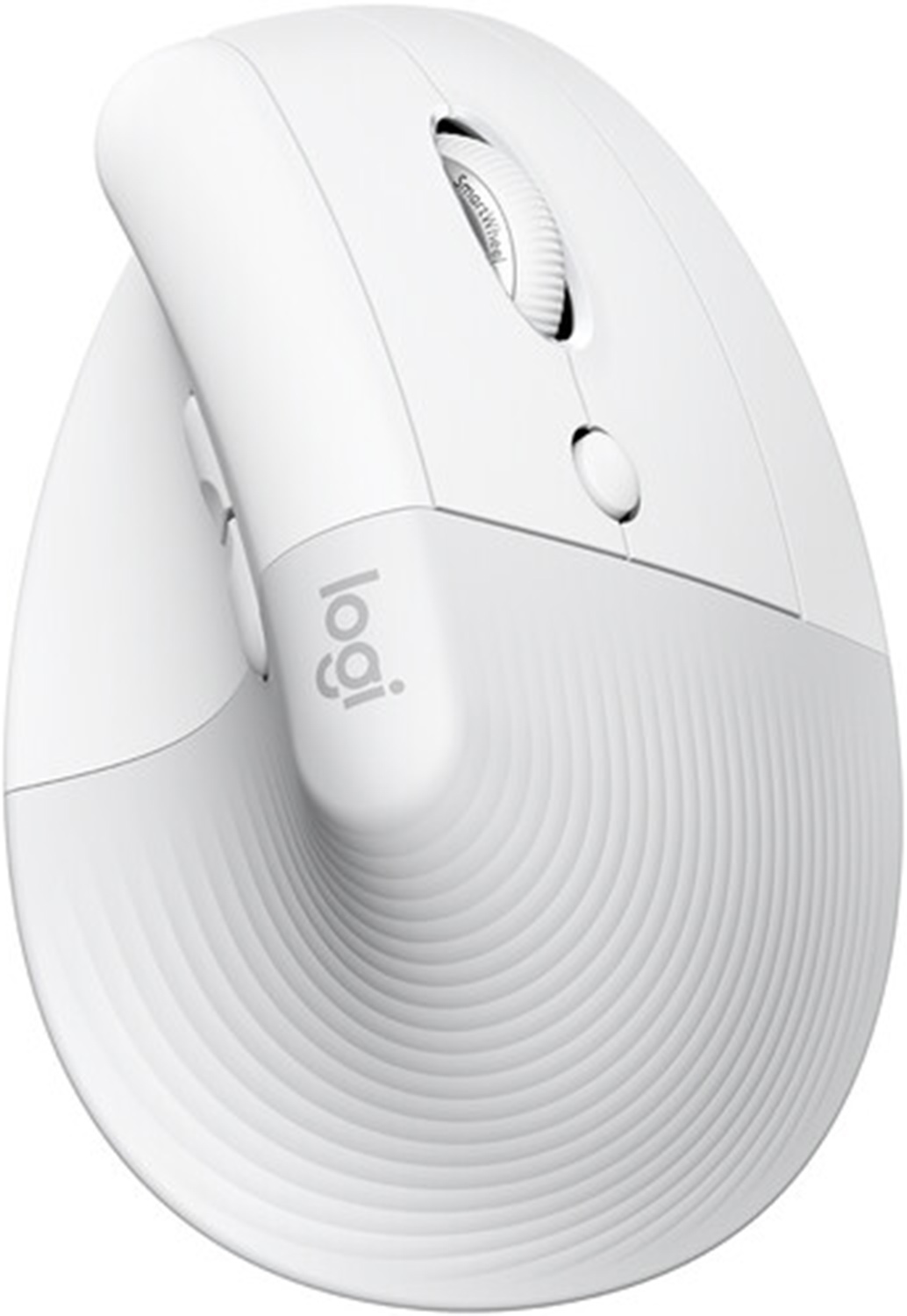 Mouse Vertical Ergonómico Logitech Lift (Ergo Series) 4000dpi, Inalámbrico con Logi Bolt + Bluetooth, Blanco
