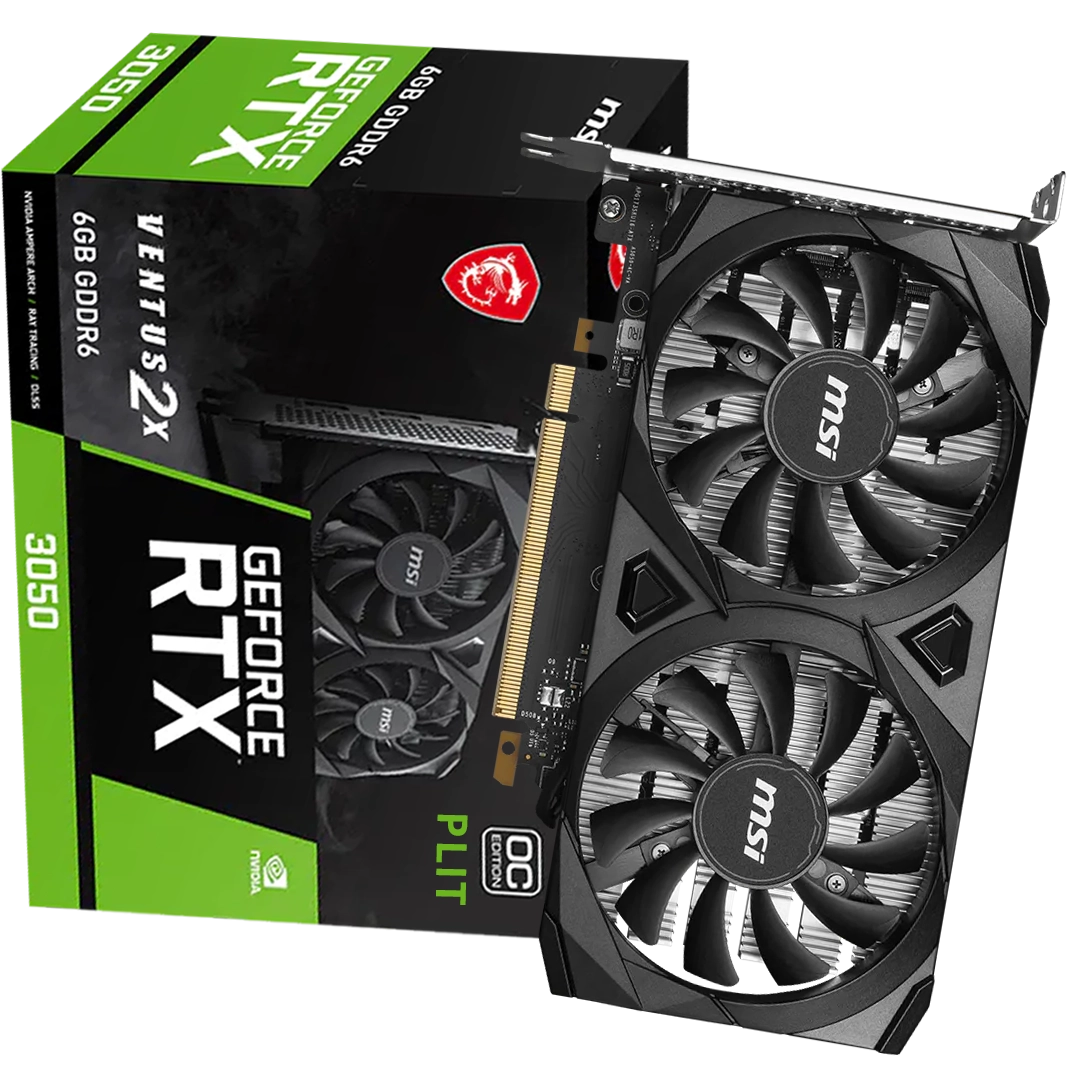 Tarjeta de Video MSI GeForce RTX™ 3050 VENTUS 2X 6G OC (6GB GDDR6) 1492 MHz