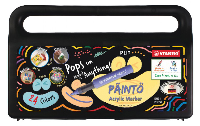 Set de Marcadores Acrílicos STABILO PAINTO, 24 colores