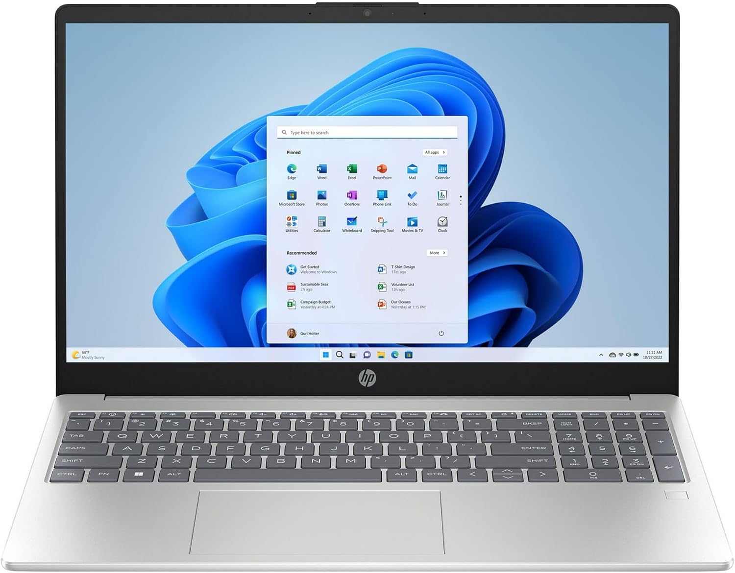 Laptop Portátil 15.6” HP Pavilion 15-FD0130MW, Intel Core i3-N305, 8GB RAM, 256GB SSD, Wi-Fi 6, Windows 11 Home