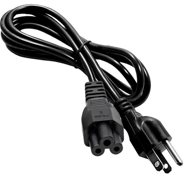 Cable de Alimentación para Cargador de Laptop Portátil de 3 Ranuras (Huecos), 6 pies - Agiler AGI-1123
