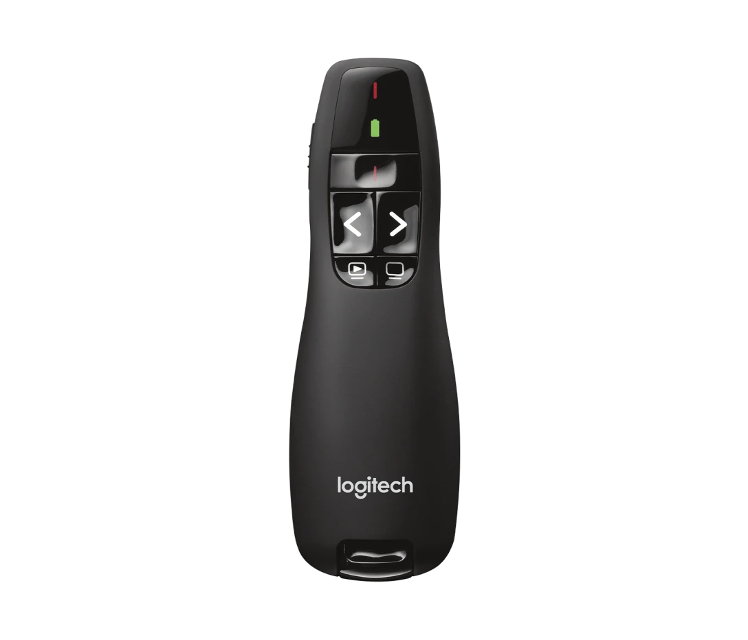 Presentador Logitech R400 con Puntero Láser Inalámbrico USB 2.4 Ghz