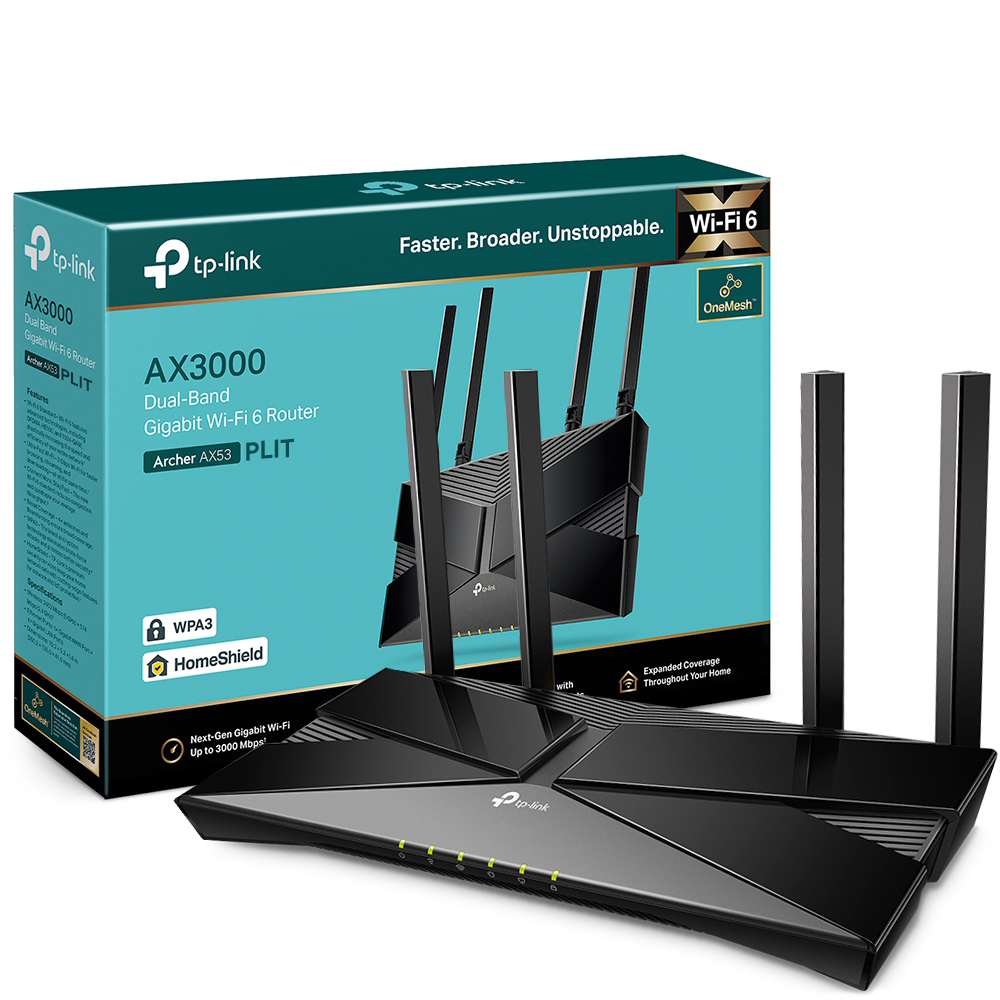 Router Wireless Wi-Fi 6 TP-Link Archer AX53 AX3000 Gigabit Dual Band