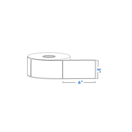 Rollo de Etiqueta 2.3" x 1.3" Térmico Directo  1,500 Etiquetas Grado: A