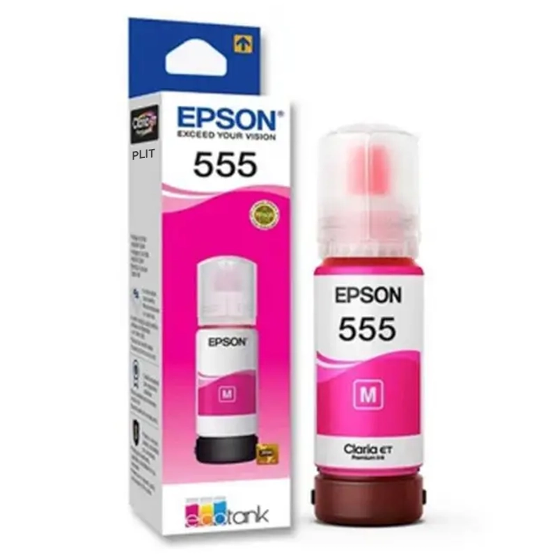 Botella de Tinta Magenta (Roja) Fotográfica Epson T555 para Impresora L8180