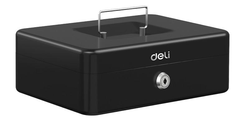 Caja Chica Metálica 10", Negro - Deli  T505