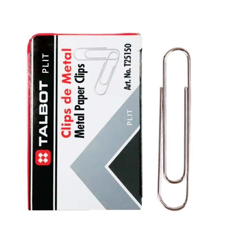 Clips Jumbo Metalico #8 (50 mm), 100 pcs - Talbot T-25150