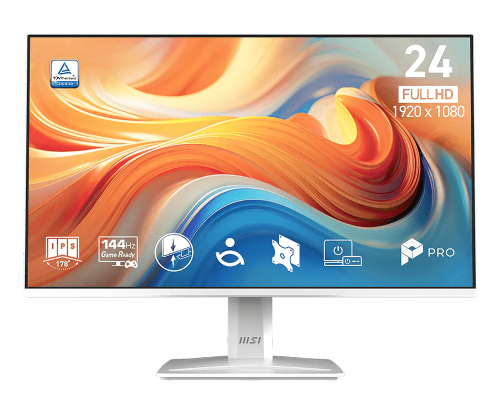 Monitor MSI PRO MP243W E14 de 23.8” FHD 144Hz IPS + Bocina Integrada