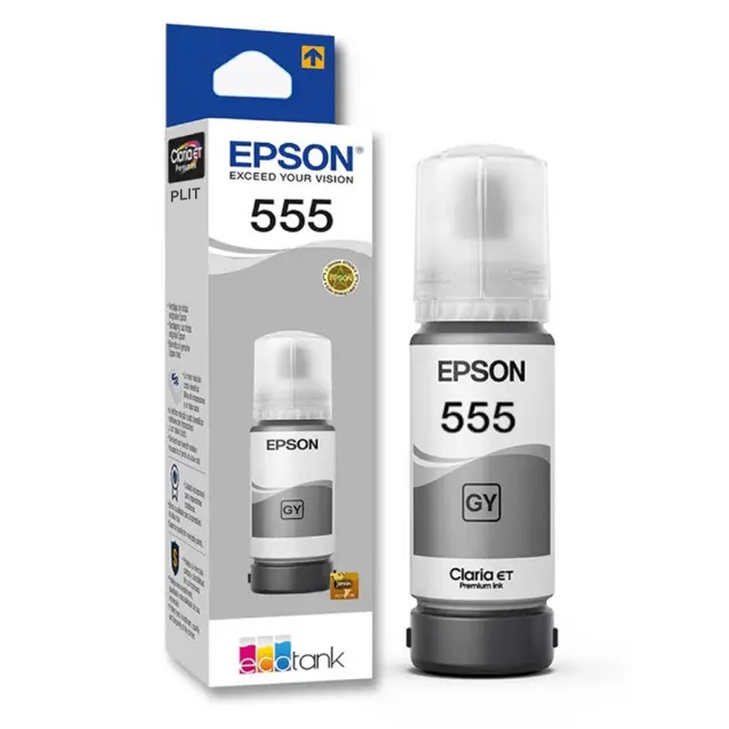 Botella de Tinta Gris Fotográfica Epson T555 para Impresora L8180