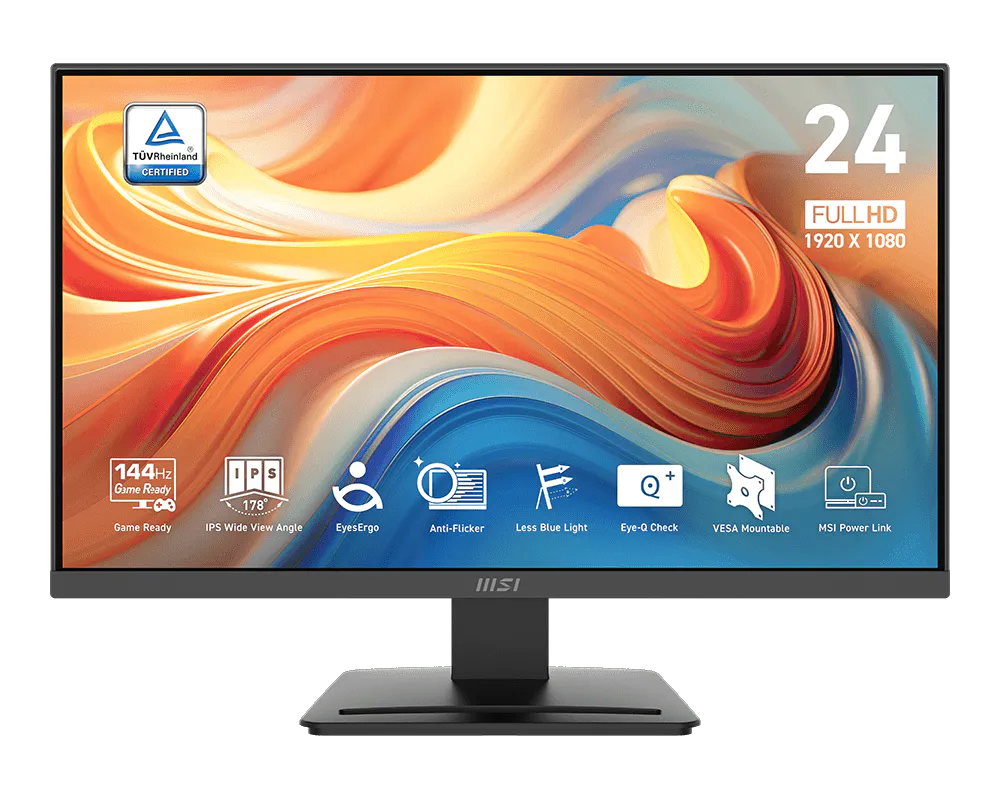 Monitor MSI PRO MP243L E14 de 23.8” FHD , 144Hz IPS