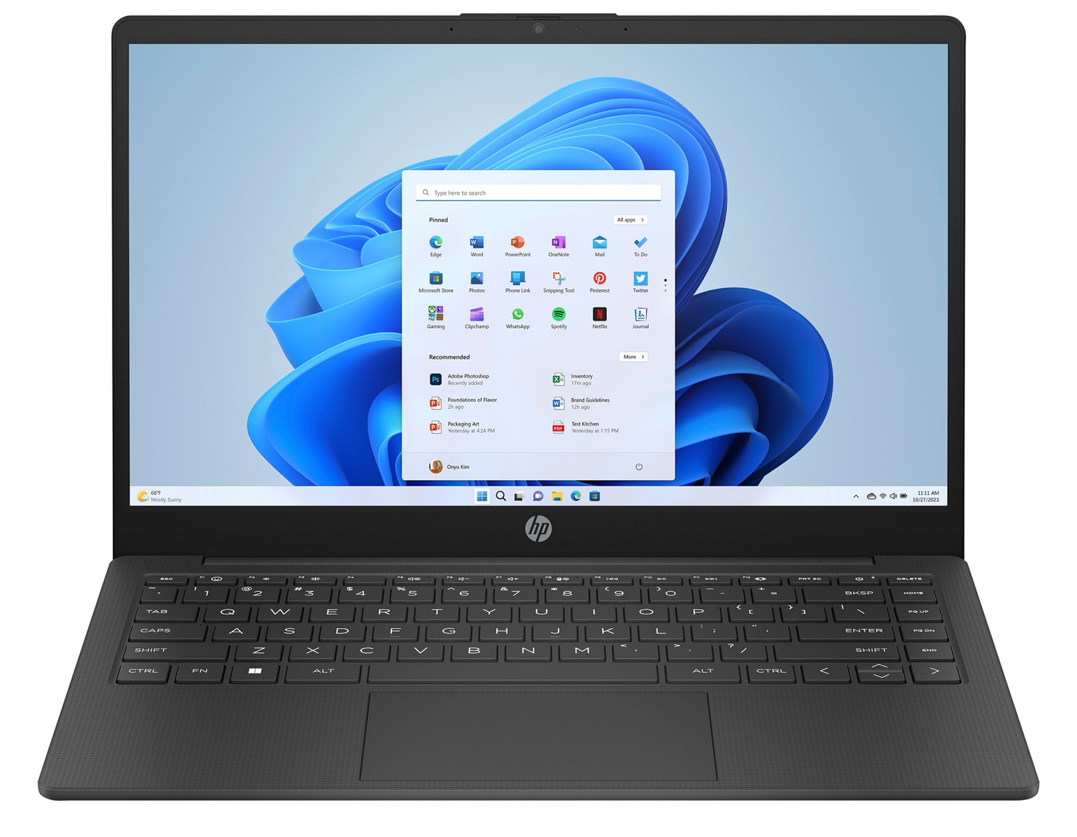 Laptop Portátil 14" HP EM-0002, AMD Athlon Silver 7120U, 4GB DDR4, 128GB SSD, Wifi 6, Windows 11