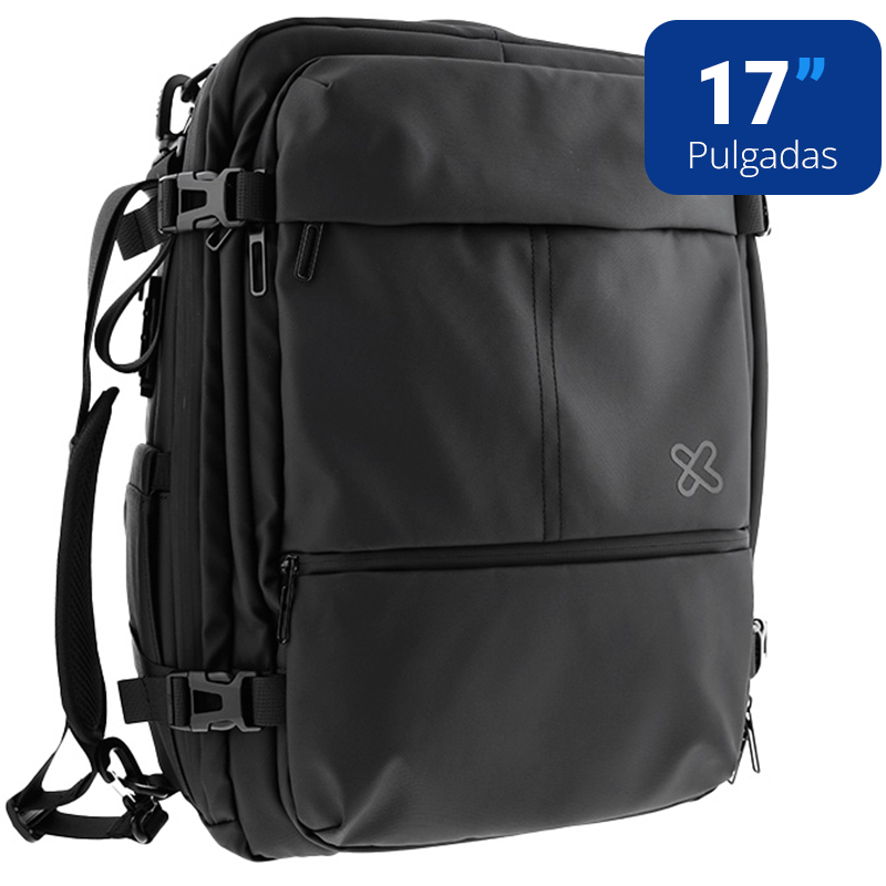 Bulto para Laptop Notebook 17" tipo Mochila Portátil Negro Klip Xtreme Nomad KNB-950