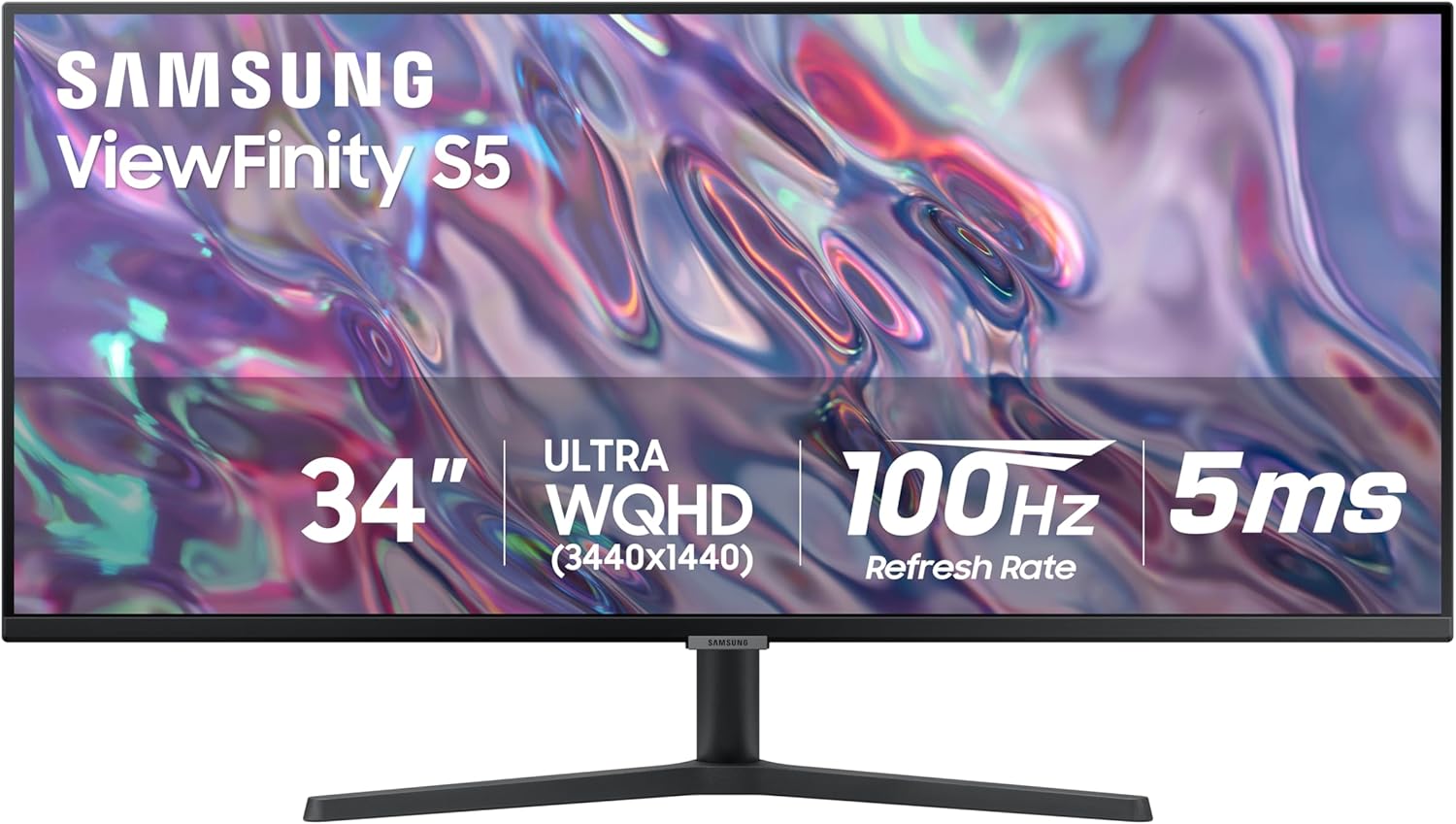 Monitor Samsung de 34" ViewFinity S5 S50GC UltraWide UWQHD, 100Hz