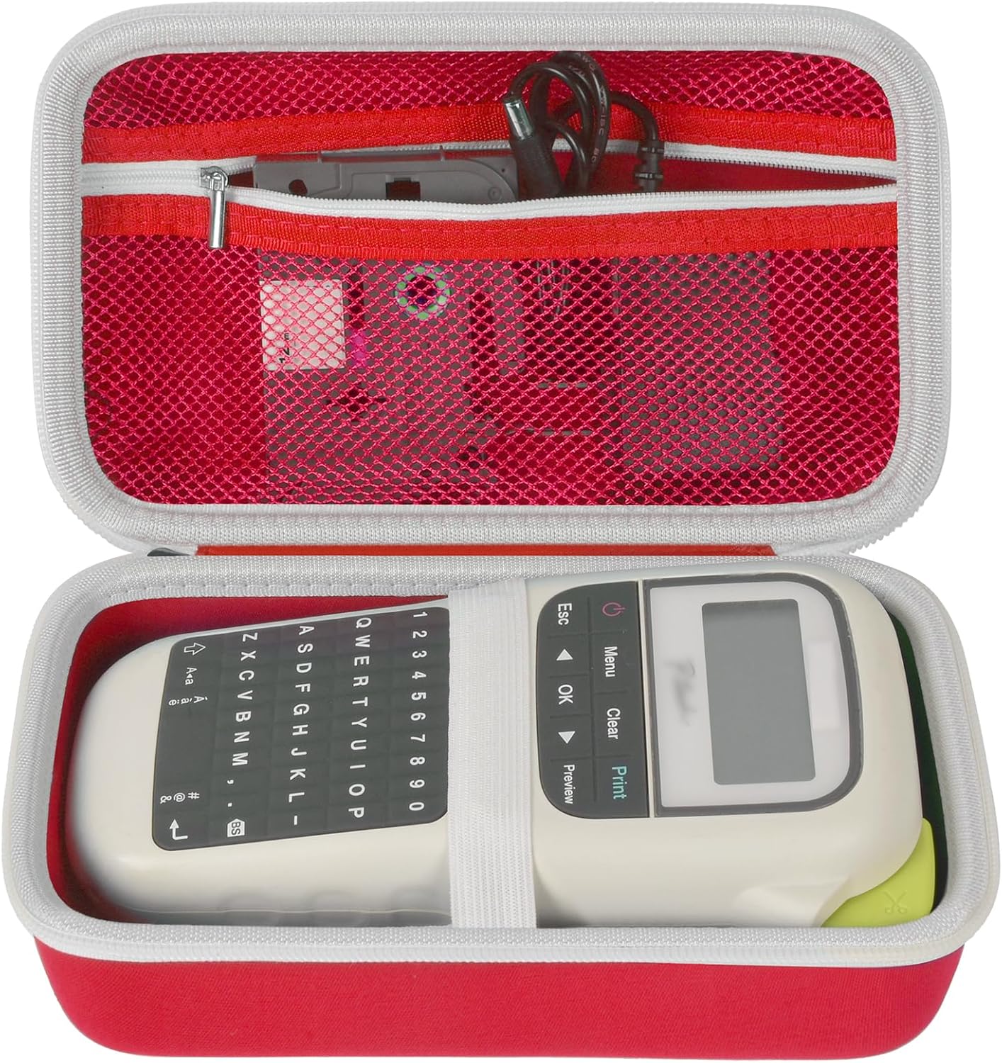 Estuche para Rotuladora / Etiquetadora Brother PT-H110, Rojo