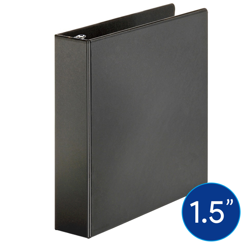 Carpeta de 1.5" (1" 1/2) Pulgadas con Cover, Negra