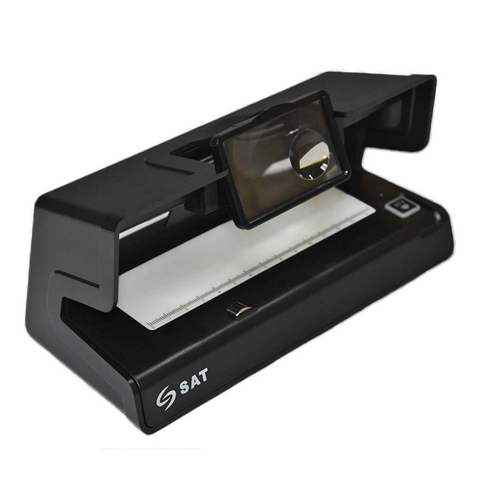 Lampara Detectora de Billetes Portable SAT DBL21 con UV, Magnético y Marca de Agua