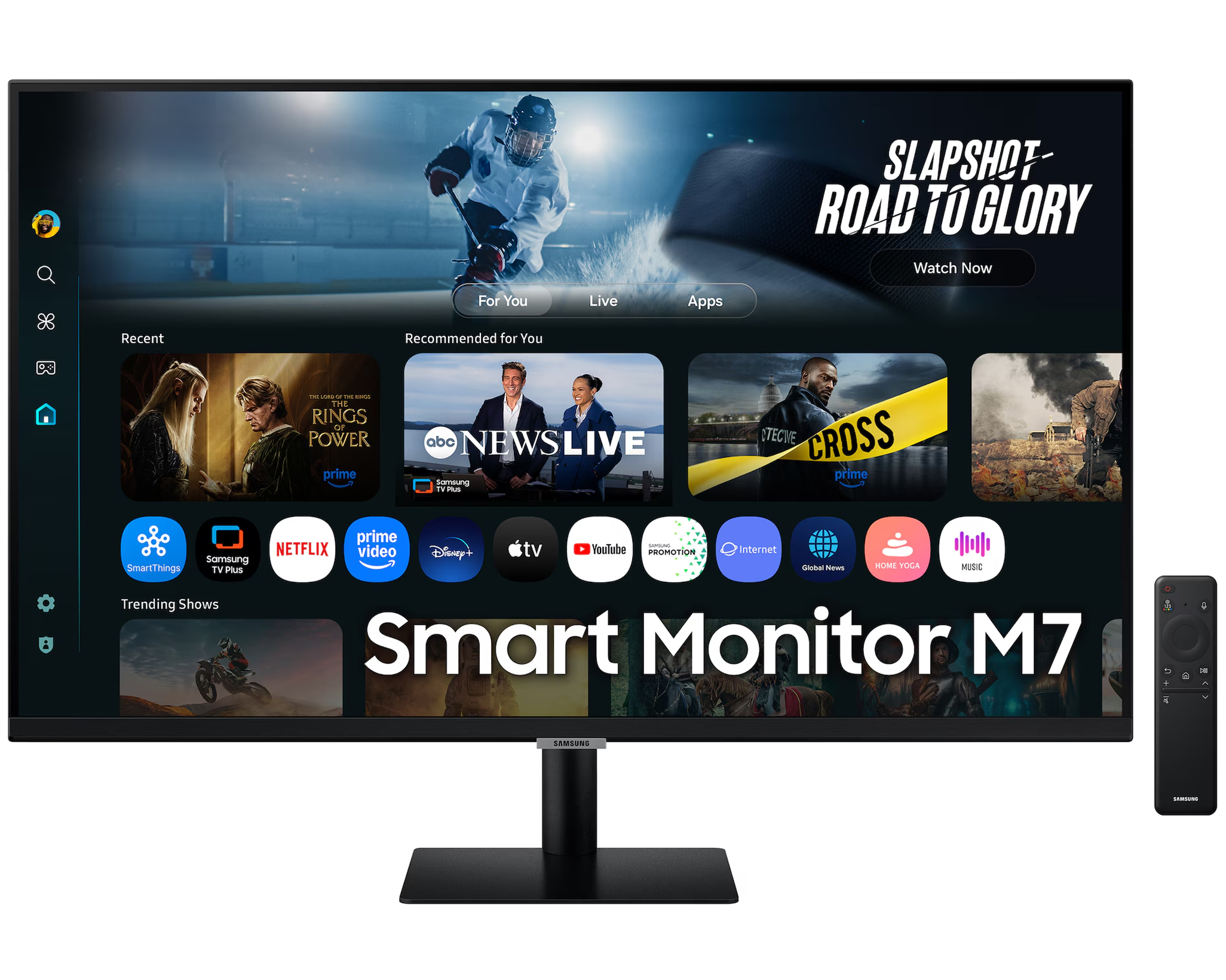 Monitor + TV 4K Samsung 32" Smart M7 Vision Ai Gaming Hub #LS32FM700UNXZA